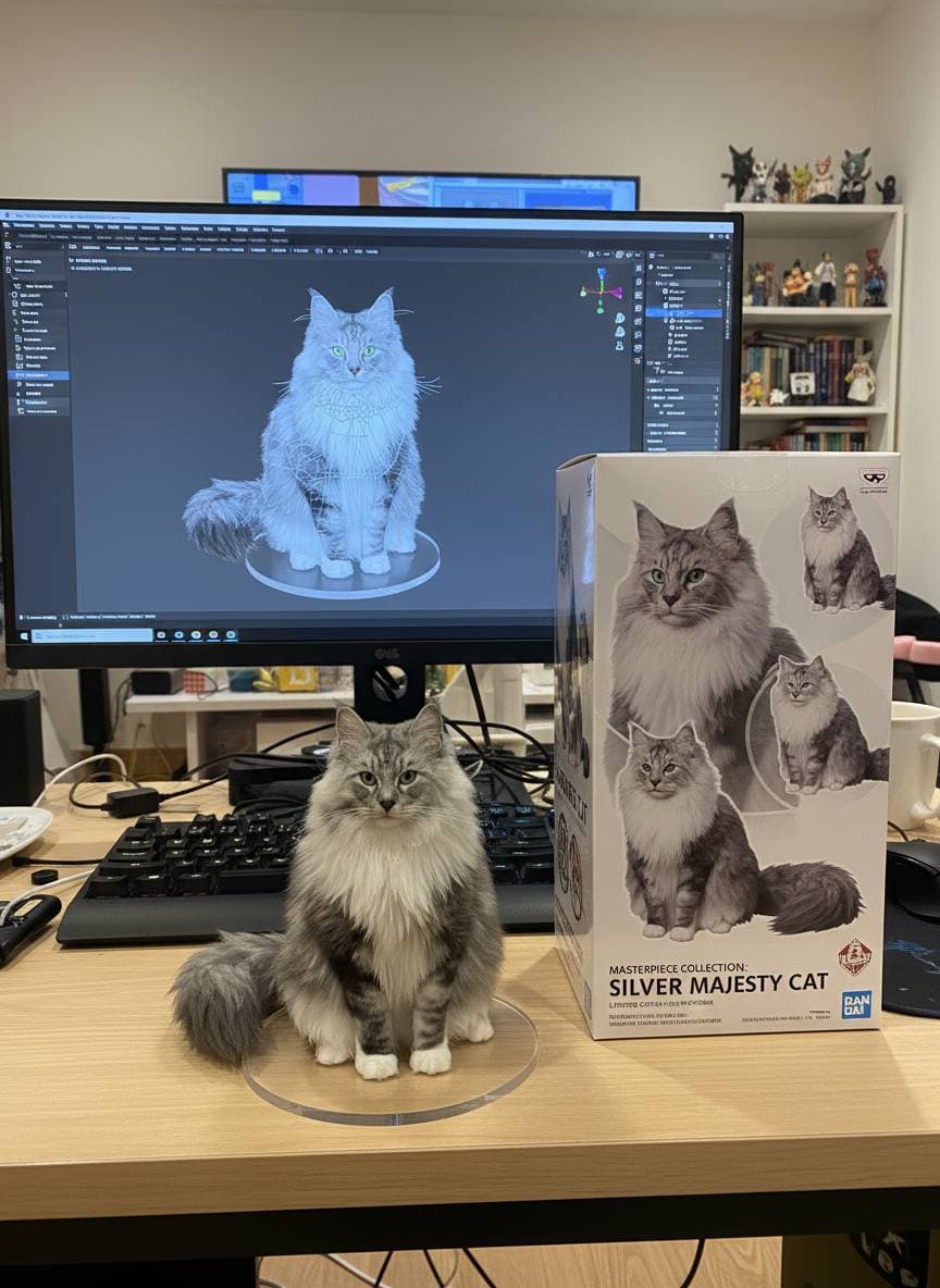 Stylized collectible figurine showcasing LinkedPic AI product detail